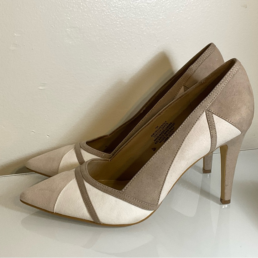 Nine West Beige and Cream Heels